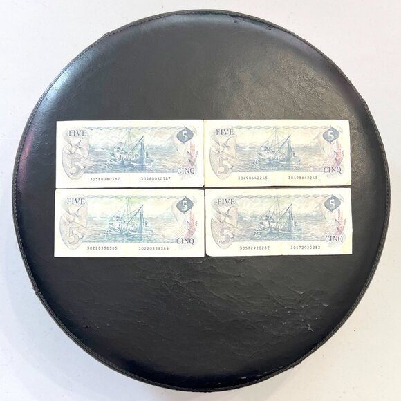 Splendid Set of 4 x 1979 Canada $5 Bills! - Picture 2 of 11